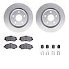 4412-42030 Geospec Brake Rotors with Ultimate-Duty Brake Pads & Hardware, 2012-2018 Mopar, Position: Front - image 1
