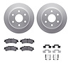 4412-48013 Geospec Brake Rotors with Ultimate-Duty Brake Pads & Hardware, 2003-2007 GM, Position: Rear - image 1