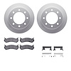 4412-48017 Geospec Brake Rotors with Ultimate-Duty Brake Pads & Hardware, 1999-2013 GM, Position: Rear - image 1