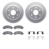4412-48019 Geospec Brake Rotors with Ultimate-Duty Brake Pads & Hardware, 2002-2014 GM, Position: Rear - image 1