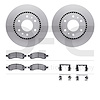 4412-48026 Geospec Brake Rotors with Ultimate-Duty Brake Pads & Hardware, 2006-2009 GM, Position: Front - image 1