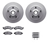 4412-54003 Geospec Brake Rotors with Ultimate-Duty Brake Pads & Hardware, 1986-1993 Ford/Lincoln/Mercury/Mazda, Position: Front - image 1