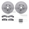 4412-54006 Geospec Brake Rotors with Ultimate-Duty Brake Pads & Hardware, 1983-1994 Ford/Lincoln/Mercury/Mazda, Position: Front - image 1