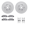 4412-54016 Geospec Brake Rotors with Ultimate-Duty Brake Pads & Hardware, 1997-1999 Ford/Lincoln/Mercury/Mazda, Position: Front - image 1