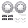 4412-54023 Geospec Brake Rotors with Ultimate-Duty Brake Pads & Hardware, 1999-2004 Ford/Lincoln/Mercury/Mazda, Position: Rear - image 1