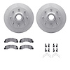 4412-54025 Geospec Brake Rotors with Ultimate-Duty Brake Pads & Hardware, 1999-2002 Ford/Lincoln/Mercury/Mazda, Position: Front - image 1