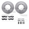 4412-54030 Geospec Brake Rotors with Ultimate-Duty Brake Pads & Hardware, 1999-2007 Ford/Lincoln/Mercury/Mazda, Position: Rear - image 1