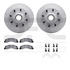 4412-54051 Geospec Brake Rotors with Ultimate-Duty Brake Pads & Hardware, 2003-2005 Ford/Lincoln/Mercury/Mazda, Position: Front - image 1
