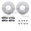 4412-54058 Geospec Brake Rotors with Ultimate-Duty Brake Pads & Hardware, 2010-2012 Ford/Lincoln/Mercury/Mazda, Position: Rear - image 1