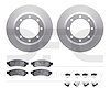 4412-54060 Geospec Brake Rotors with Ultimate-Duty Brake Pads & Hardware, 2010-2012 Ford/Lincoln/Mercury/Mazda, Position: Rear - image 1