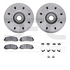 4412-54062 Geospec Brake Rotors with Ultimate-Duty Brake Pads & Hardware, 2005-2007 Ford/Lincoln/Mercury/Mazda, Position: Front - image 1