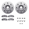 4412-54066 Geospec Brake Rotors with Ultimate-Duty Brake Pads & Hardware, 2006-2010 Ford/Lincoln/Mercury/Mazda, Position: Front - image 1