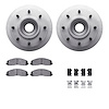 4412-54074 Geospec Brake Rotors with Ultimate-Duty Brake Pads & Hardware, Fits Select Ford/Lincoln/Mercury/Mazda, Position: Fron - image 1