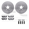 4412-55001 Geospec Brake Rotors with Ultimate-Duty Brake Pads & Hardware, 2003-2011 Ford/Lincoln/Mercury/Mazda, Position: Rear - image 1