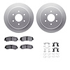 4412-67010 Geospec Brake Rotors with Ultimate-Duty Brake Pads & Hardware, Fits Select Infiniti/Nissan, Position: Rear - image 1