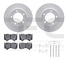 4412-76015 Geospec Brake Rotors with Ultimate-Duty Brake Pads & Hardware, 2008-2021 Lexus/Toyota/Scion, Position: Front - image 1