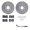 4422-47001 Geospec Brake Rotors with Ultimate-Duty Brake Pads/Sensor & Hardware Kit, Fits Select GM, Position: Front