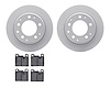 4502-02033 Geospec Brake Rotors w/5000 Advanced Brake Pads Kit, 1984-1989 Porsche, Position: Rear - image 1