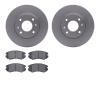 4502-03022 Geospec Brake Rotors w/5000 Advanced Brake Pads Kit, 2002-2006 Kia/Hyundai/Genesis, Position: Front - image 1