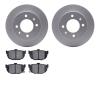 4502-03092 Geospec Brake Rotors w/5000 Advanced Brake Pads Kit, 1997-2006 Kia/Hyundai/Genesis, Position: Rear - image 1