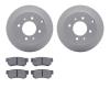 4502-03093 Geospec Brake Rotors w/5000 Advanced Brake Pads Kit, 1999-2006 Kia/Hyundai/Genesis, Position: Rear - image 1
