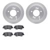 4502-03095 Geospec Brake Rotors w/5000 Advanced Brake Pads Kit, 2008-2010 Kia/Hyundai/Genesis, Position: Rear - image 1