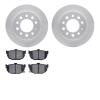4502-03101 Geospec Brake Rotors w/5000 Advanced Brake Pads Kit, 2003-2008 Kia/Hyundai/Genesis, Position: Rear - image 1