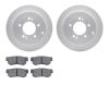 4502-03120 Geospec Brake Rotors w/5000 Advanced Brake Pads Kit, 2006-2009 Kia/Hyundai/Genesis, Position: Rear - image 1