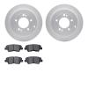 4502-03121 Geospec Brake Rotors w/5000 Advanced Brake Pads Kit, 2007-2009 Kia/Hyundai/Genesis, Position: Rear - image 1