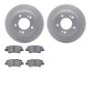 4502-03138 Geospec Brake Rotors w/5000 Advanced Brake Pads Kit, Fits Select Kia/Hyundai/Genesis, Position: Rear - image 1