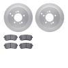 4502-03156 Geospec Brake Rotors w/5000 Advanced Brake Pads Kit, 2010-2016 Kia/Hyundai/Genesis, Position: Rear - image 1