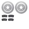 4502-03160 Geospec Brake Rotors w/5000 Advanced Brake Pads Kit, 2007-2012 Kia/Hyundai/Genesis, Position: Rear - image 1