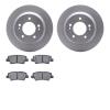 4502-03179 Geospec Brake Rotors w/5000 Advanced Brake Pads Kit, Fits Select Kia/Hyundai/Genesis, Position: Rear - image 1