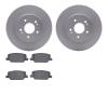 4502-03182 Geospec Brake Rotors w/5000 Advanced Brake Pads Kit, Fits Select Kia/Hyundai/Genesis, Position: Rear - image 1