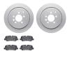 4502-11042 Geospec Brake Rotors w/5000 Advanced Brake Pads Kit, 2005-2016 Land Rover, Position: Rear - image 1