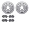 4502-11050 Geospec Brake Rotors w/5000 Advanced Brake Pads Kit, 2006-2012 Land Rover, Position: Rear - image 1