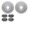 4502-11055 Geospec Brake Rotors w/5000 Advanced Brake Pads Kit, 2010-2013 Land Rover, Position: Rear - image 1