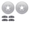 4502-13044 Geospec Brake Rotors w/5000 Advanced Brake Pads Kit, 1998-2003 Subaru, Position: Rear - image 1