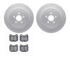 4502-13053 Geospec Brake Rotors w/5000 Advanced Brake Pads Kit, 2003-2004 Subaru, Position: Rear - image 1