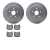4502-13057 Geospec Brake Rotors w/5000 Advanced Brake Pads Kit, 2005-2007 Subaru, Position: Rear - image 1