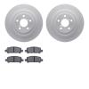 4502-13061 Geospec Brake Rotors w/5000 Advanced Brake Pads Kit, 2005-2009 Subaru, Position: Rear - image 1