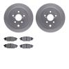 4502-13067 Geospec Brake Rotors w/5000 Advanced Brake Pads Kit, Fits Select Subaru, Position: Rear - image 1