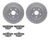 4502-13072 Geospec Brake Rotors w/5000 Advanced Brake Pads Kit, Fits Select Subaru, Position: Rear - image 1