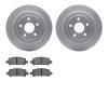 4502-13073 Geospec Brake Rotors w/5000 Advanced Brake Pads Kit, 2000-2006 Subaru, Position: Rear - image 1
