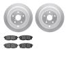 4502-13081 Geospec Brake Rotors w/5000 Advanced Brake Pads Kit, 2006-2014 Subaru, Position: Rear - image 1
