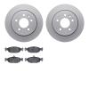 4502-20016 Geospec Brake Rotors w/5000 Advanced Brake Pads Kit, 1995-1997 Jaguar, Position: Rear - image 1