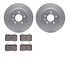 4502-20038 Geospec Brake Rotors w/5000 Advanced Brake Pads Kit, 2000-2006 Jaguar, Position: Rear