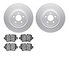 4502-20053 Geospec Brake Rotors w/5000 Advanced Brake Pads Kit, 2016-2019 Jaguar, Position: Rear