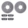4502-21058 Geospec Brake Rotors w/5000 Advanced Brake Pads Kit, 2003-2006 Kia/Hyundai/Genesis, Position: Rear - image 1