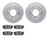 4502-21065 Geospec Brake Rotors w/5000 Advanced Brake Pads Kit, 2007-2009 Kia/Hyundai/Genesis, Position: Rear - image 1